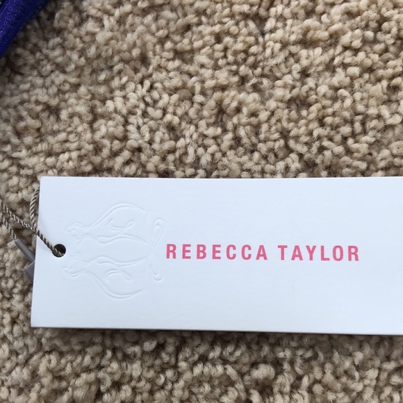 NWT! REBECCA TAYLOR Size 2 Violet MXi Silk dress - Picture 10 of 13